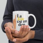 Mug chrétien “La joie est un don” | Tasse en céramique