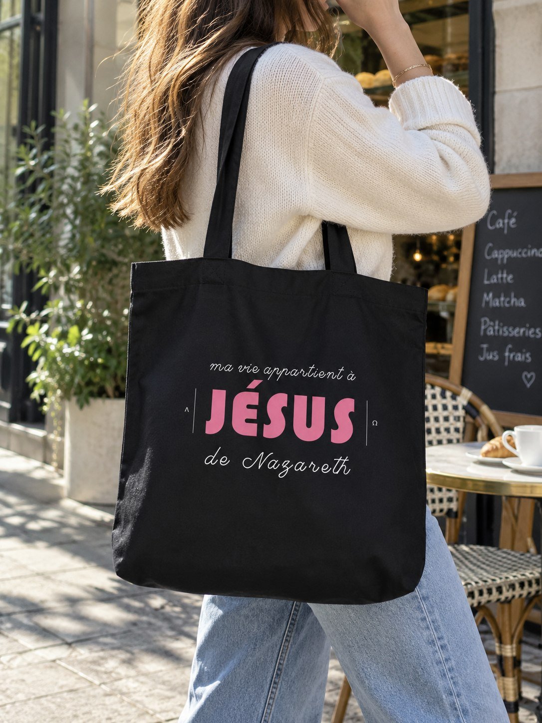 totebagchretienmavieappartientajesusnoirrose